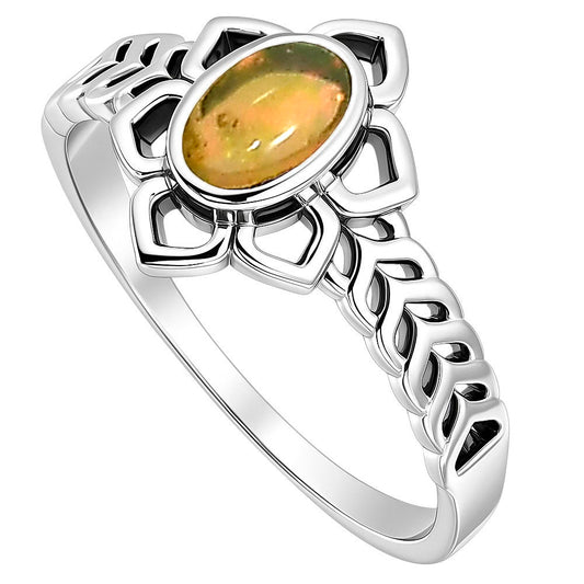 Ethiopian Opal Ring size-8 R-1744 SDR253426