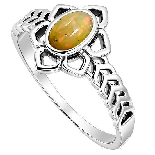 Ethiopian Opal Ring size-8 R-1744 SDR253428