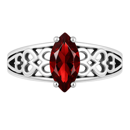 Hessonite Garnet Ring size-5 R-1143 SDR253429
