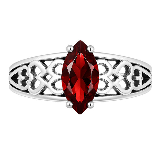 Hessonite Garnet Ring size-5 R-1143 SDR253429