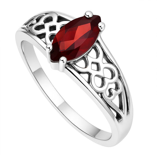 Hessonite Garnet Ring size-8 R-1143 SDR253436