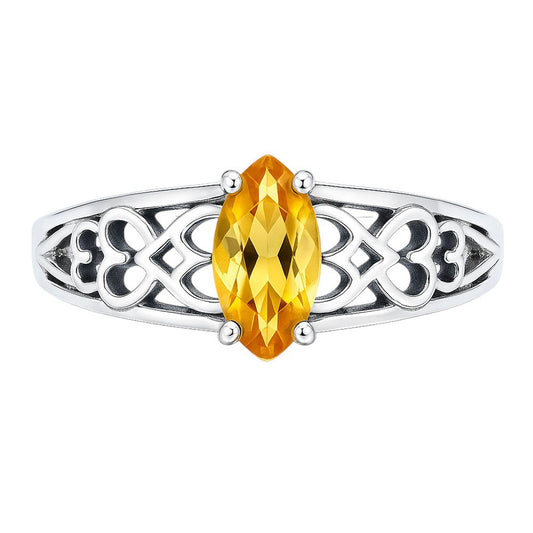 Citrine Ring size-5 R-1143 SDR253446