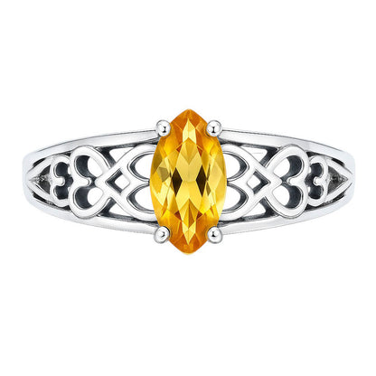 Citrine Ring size-6 R-1143 SDR253448