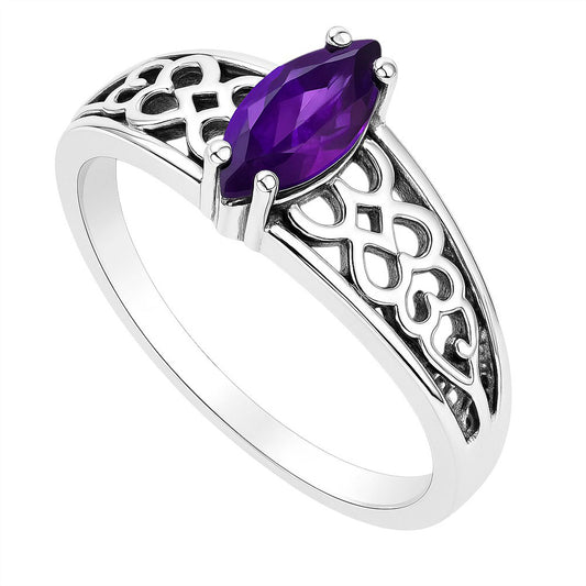 African Amethyst Ring size-5 R-1143 SDR253452