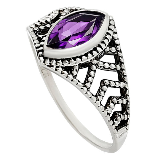Amethyst Ring size-5 R-1270 SDR253486