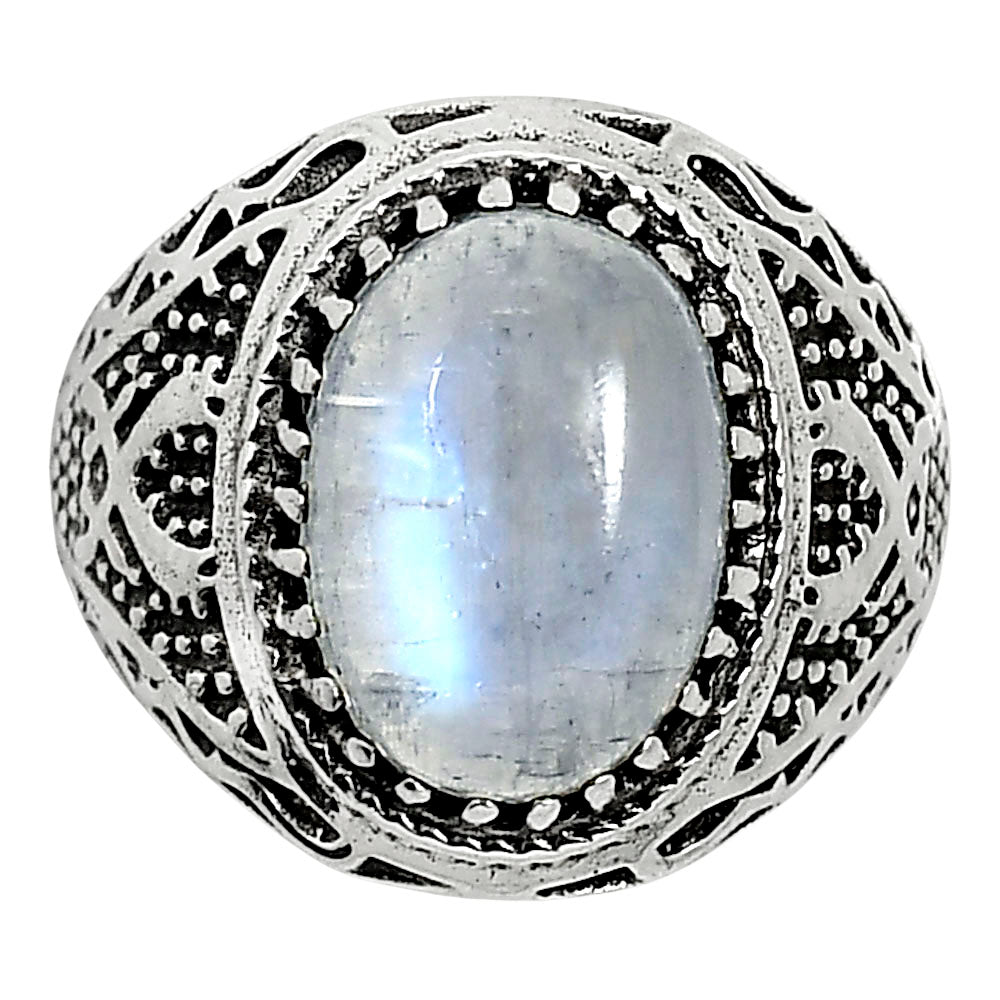 Rainbow Moonstone Ring size-9 R-1738 SDR253488