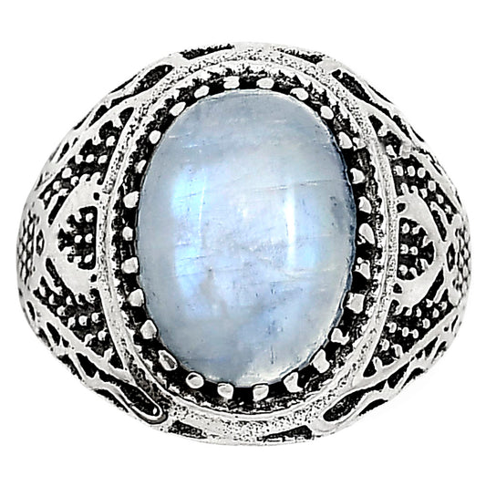 Rainbow Moonstone Ring size-9 R-1738 SDR253492