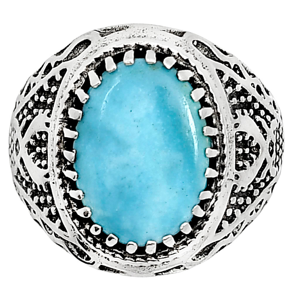 Natural Rare Turquoise Nevada Aztec Mt Ring size-8 R-1738 SDR253502