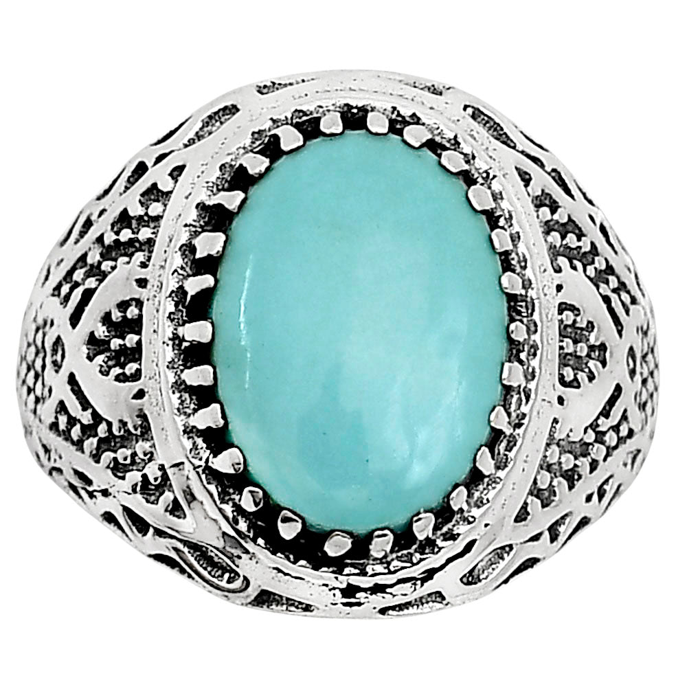 Natural Rare Turquoise Nevada Aztec Mt Ring size-10 R-1738 SDR253503