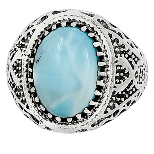 Larimar (Dominican Republic) Ring size-9 R-1738 SDR253505