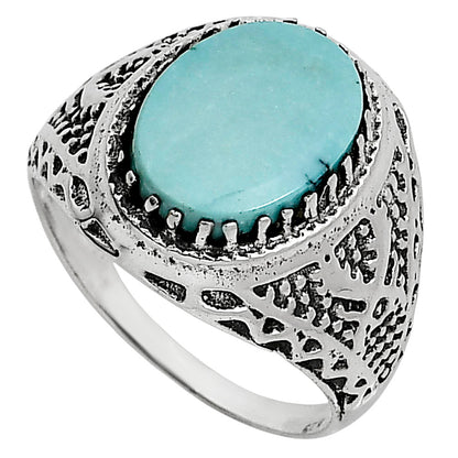 Natural Rare Turquoise Nevada Aztec Mt Ring size-10 R-1738 SDR253507