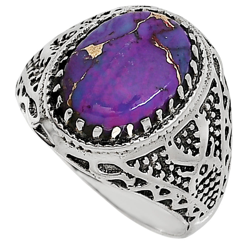 Copper Purple Turquoise Ring size-10 R-1738 SDR253533