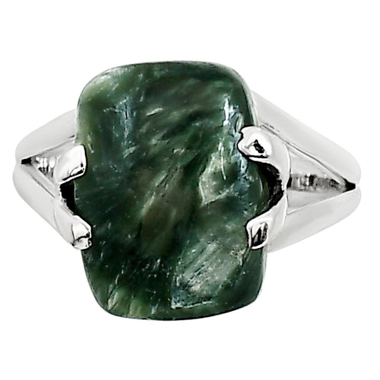 Russian Seraphinite Ring size-6 R-1504 SDR253537