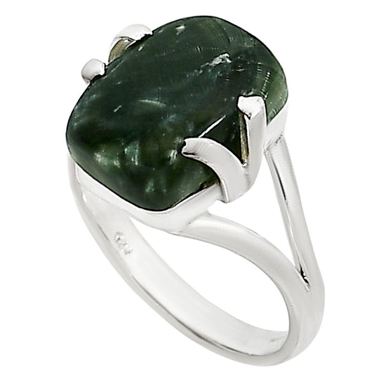 Russian Seraphinite Ring size-8 R-1504 SDR253553