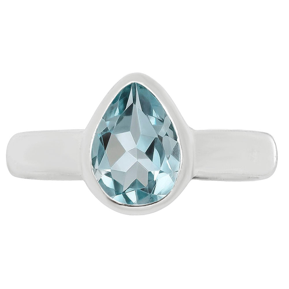 Aquamarine Ring size-8 R-1001 SDR253595