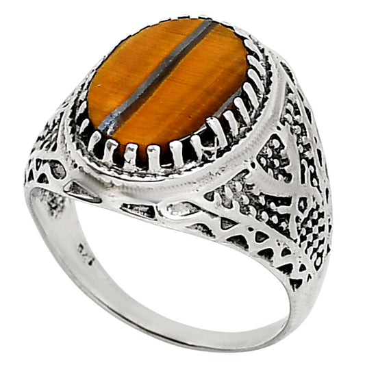 Tiger Eye Ring size-9 R-1738 SDR253650