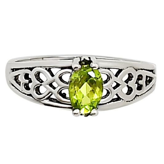 Peridot Ring size-6 R-1143 SDR253655