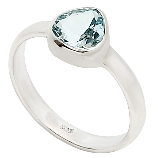 Aquamarine Ring size-7 R-1001 SDR253659