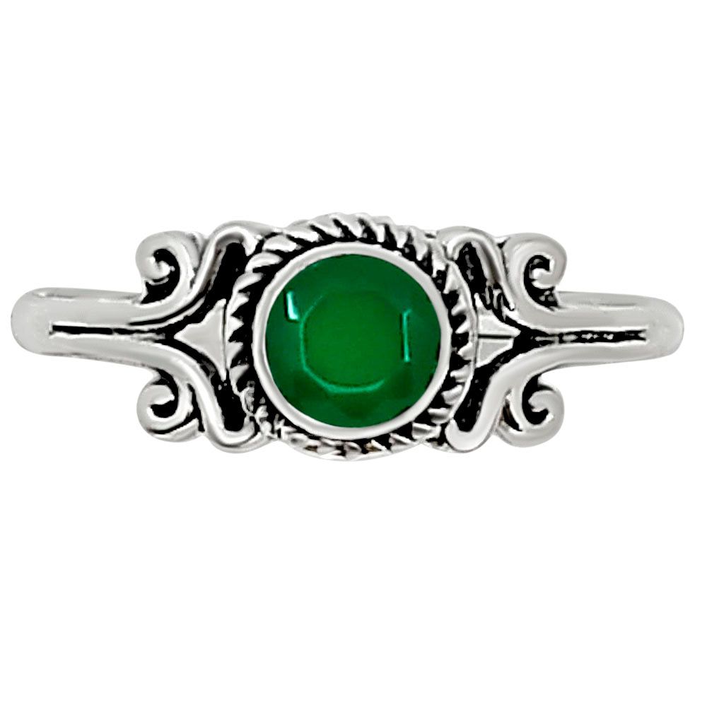 Green Onyx Ring size-8 R-1358 SDR253663