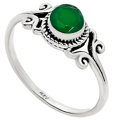 Green Onyx Ring size-8 R-1358 SDR253663