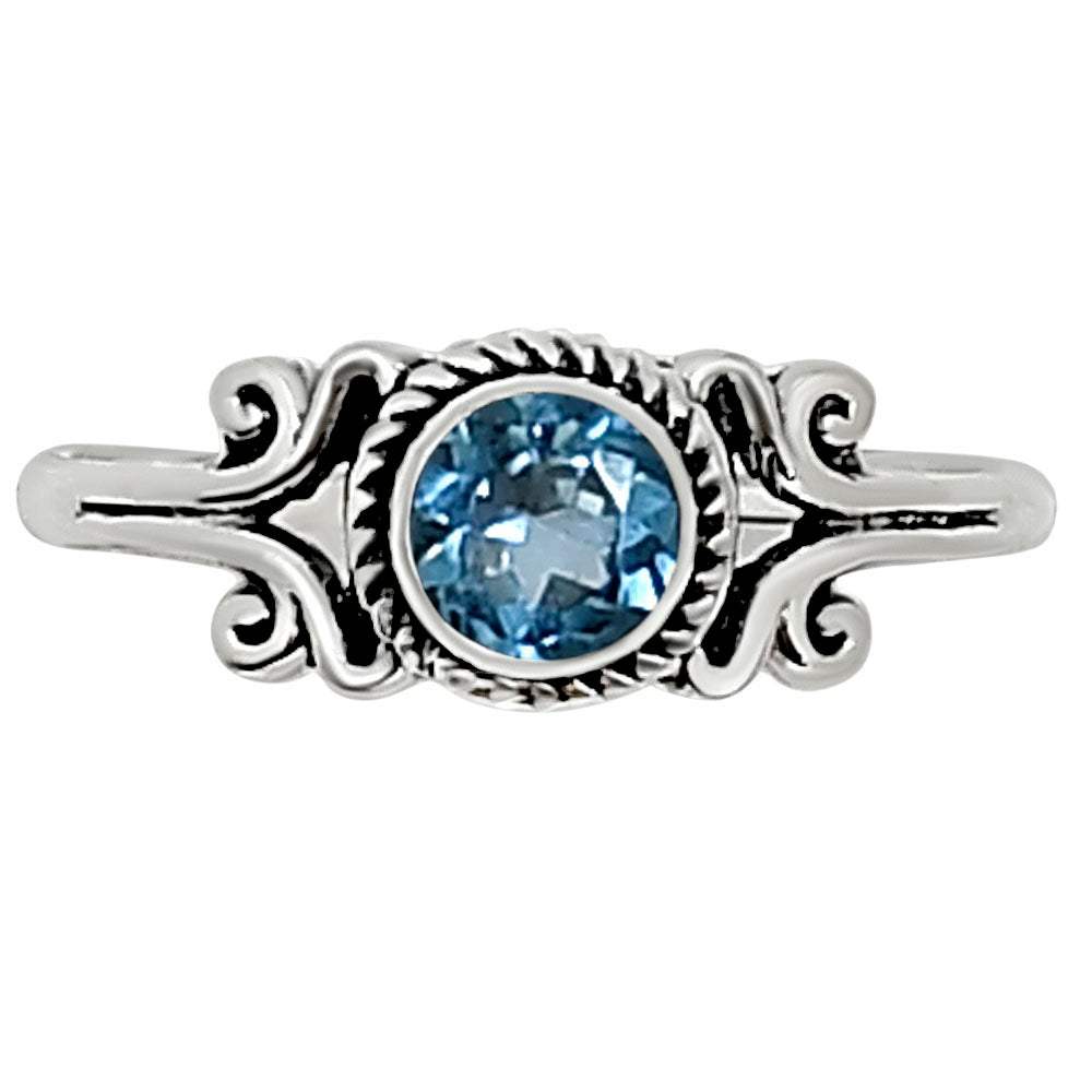 London Blue Topaz Ring size-8 R-1358 SDR253685