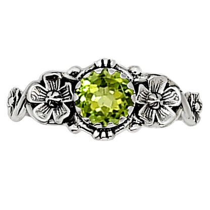Peridot Ring size-6 R-1292 SDR253813