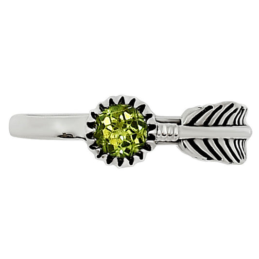 Peridot Ring size-8 R-1042 SDR253837