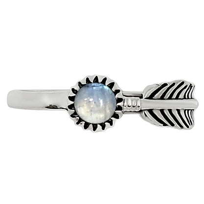 Rainbow Moonstone Ring size-5 R-1042 SDR253871