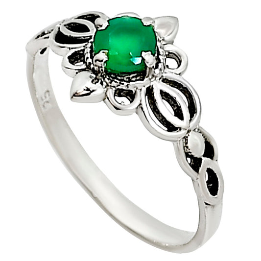 Green Onyx Ring size-6 R-1172 SDR253902
