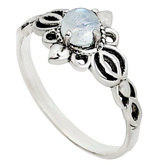 Rainbow Moonstone Ring size-5 R-1172 SDR253951