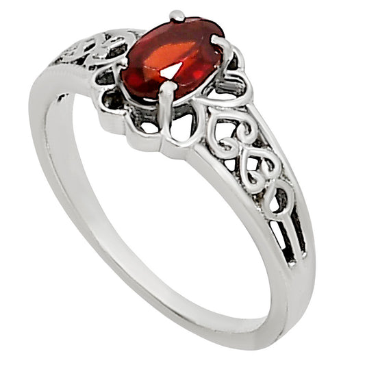 Hessonite Garnet Ring size-8 R-1172 SDR253983