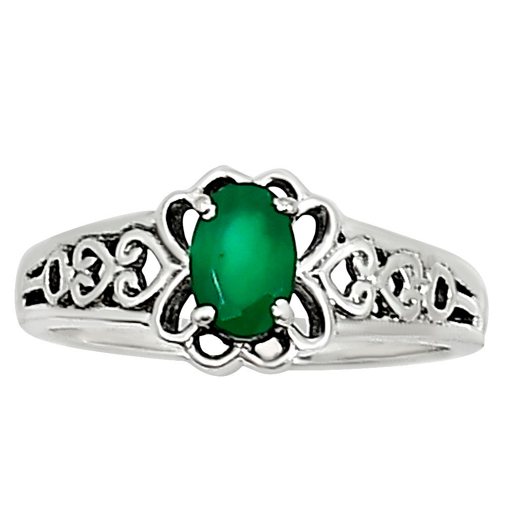 Green Onyx Ring size-8 R-1172 SDR254039