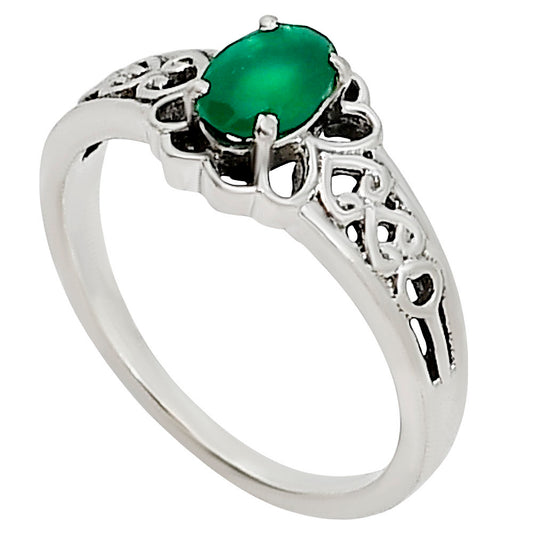 Green Onyx Ring size-8 R-1172 SDR254039