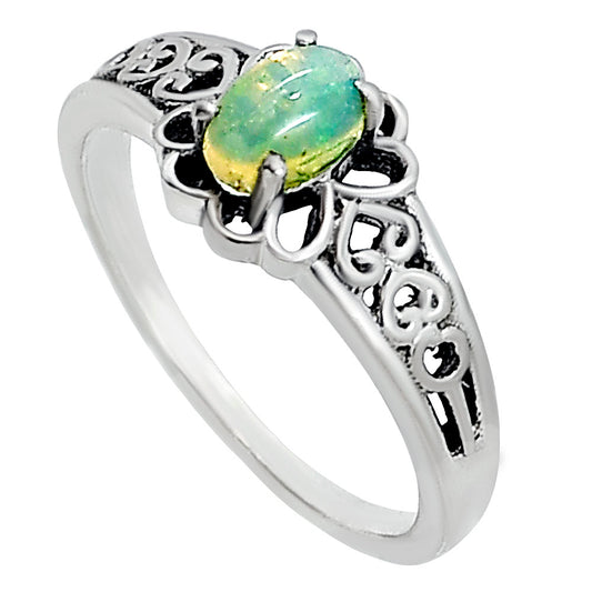 Ethiopian Opal Ring size-6 R-1172 SDR254072