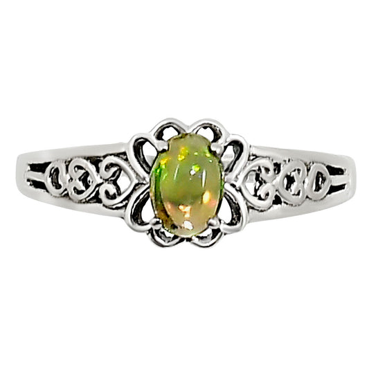 Ethiopian Opal Ring size-8 R-1172 SDR254077