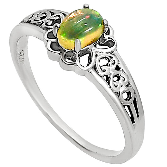 Ethiopian Opal Ring size-8 R-1172 SDR254077