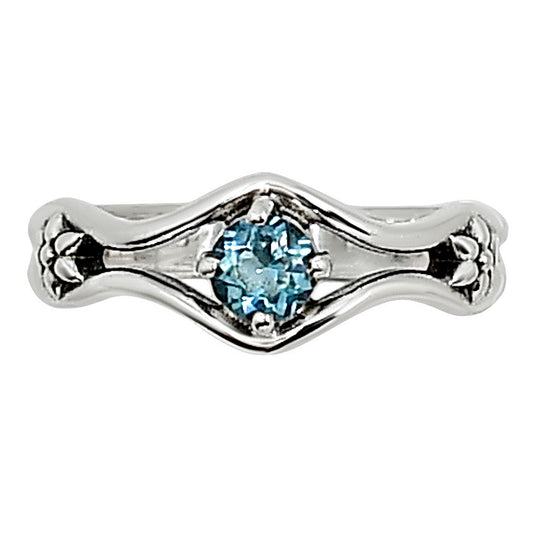 London Blue Topaz Ring size-6 R-1720 SDR254108
