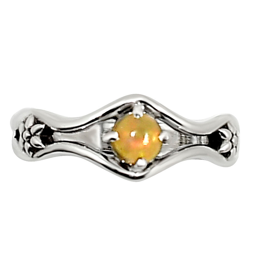 Ethiopian Opal Ring size-5 R-1720 SDR254142
