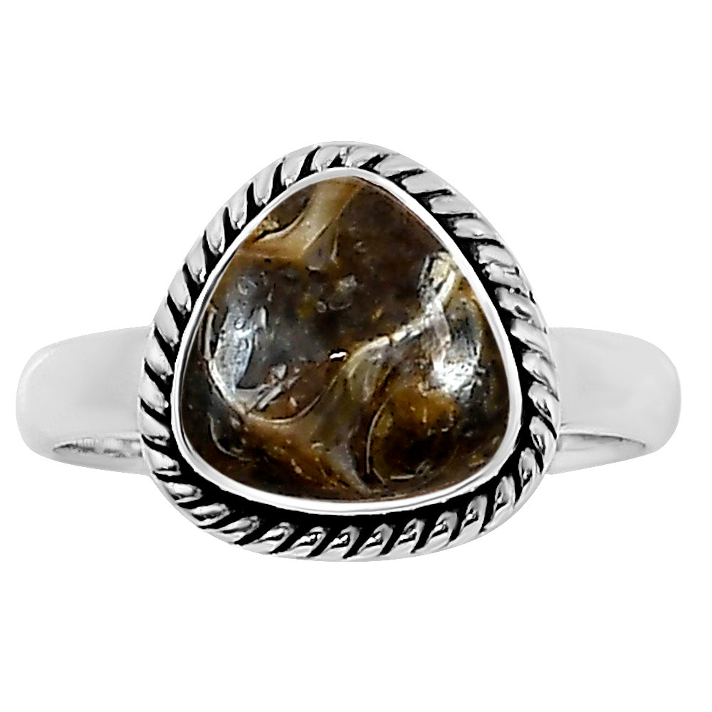 Turtella Jasper Ring size-7 R-1009 SDR254168