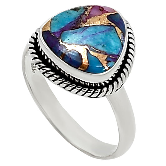 Kingman Pink Dahlia Turquoise Ring size-7.5 R-1009 SDR254180