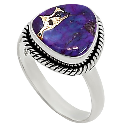 Copper Purple Turquoise Ring size-9 R-1009 SDR254181