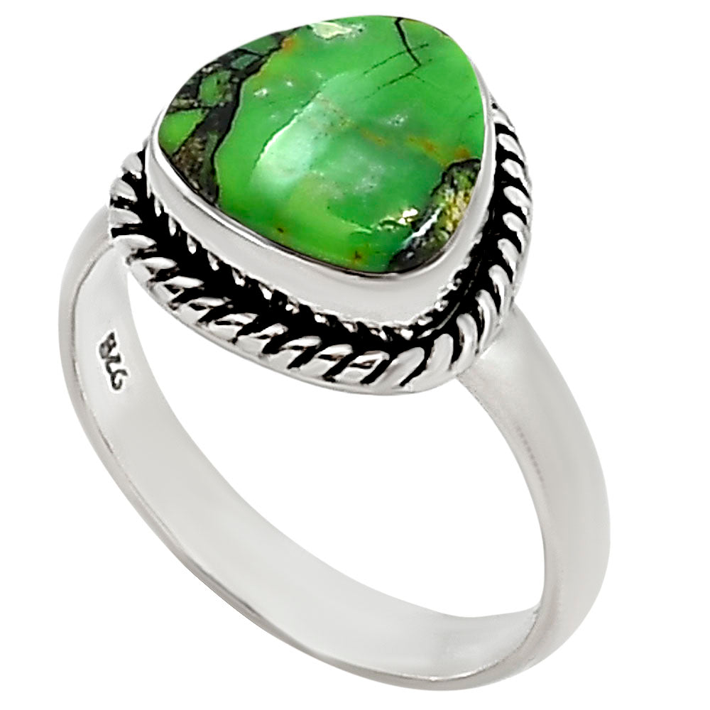 Green Matrix Turquoise Ring size-9 R-1009 SDR254183