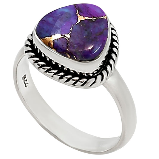 Copper Purple Turquoise Ring size-9 R-1009 SDR254185