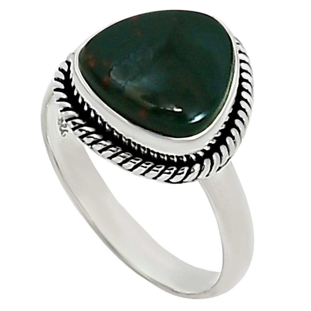 Blood Stone Ring size-8 R-1009 SDR254191