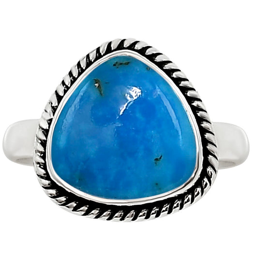 Natural Turquoise Morenci Mine Ring size-7.5 R-1009 SDR254192