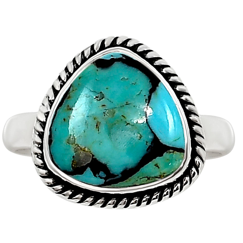 Lucky Charm Tibetan Turquoise Ring size-8 R-1009 SDR254201