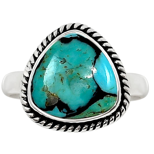 Lucky Charm Tibetan Turquoise Ring size-8 R-1009 SDR254201