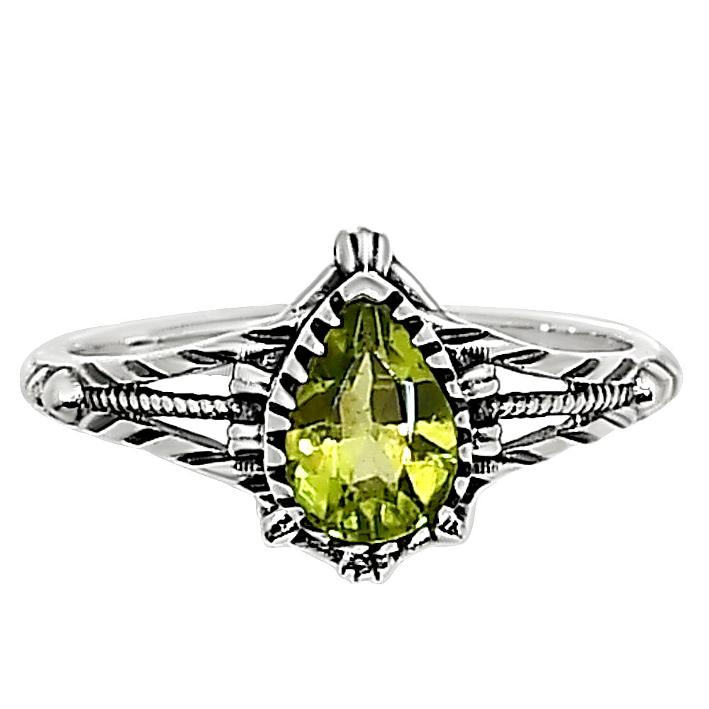 Peridot Ring size-5 R-1345 SDR254275