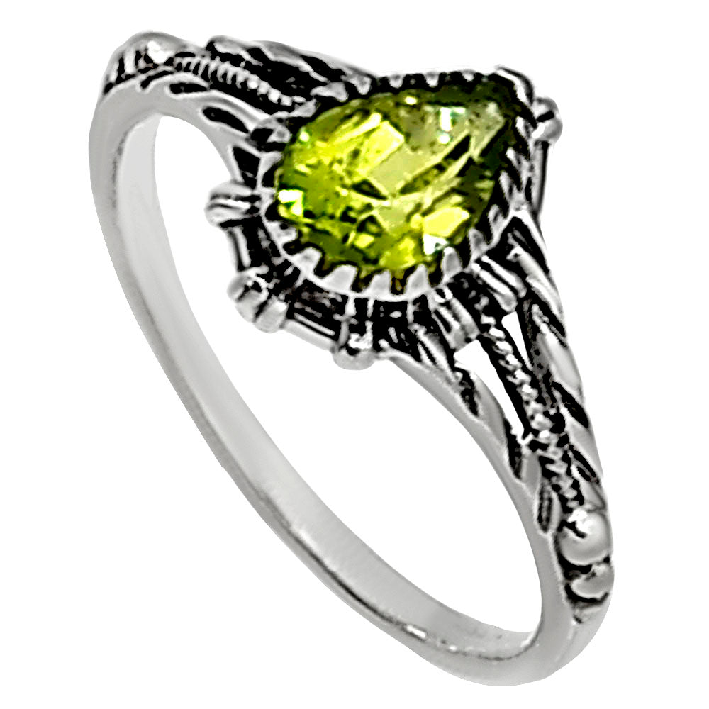 Peridot Ring size-5 R-1345 SDR254275