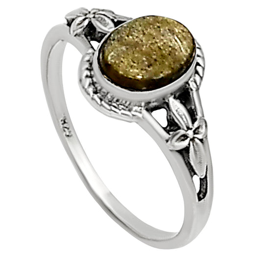 Silver Obsidian Ring size-8 R-1300 SDR254339
